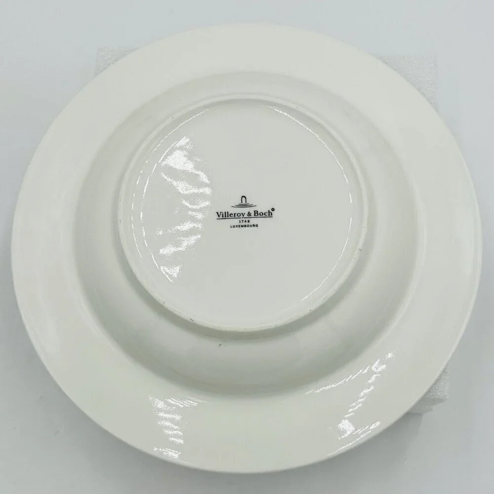 Villeroy & Boch TIPO VIVA Soup Pasta Salad Bowls Blue Wide Rim 9”